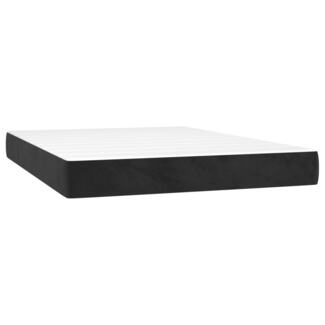 vidaXL Taschenfederkernmatratze Schwarz 120x210x20 cm Samt 4016578