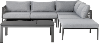 Lounge Set FORANO Aluminium Grau Universal