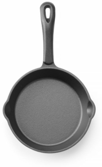 HENDI Gusseisenpfanne, Schwarz, ⌀250x(H)40mm