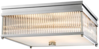 Casa Padrino Luxus Deckenleuchte 40,5 x 40,5 x H. 17 cm - Limited Edition