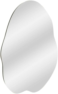 Dmora Spiegel Freya, Spiegel mit Rahmen, Wanddekorationsartikel, Spiegeldekoration, 60x2h85 cm, Schwarz