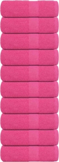 vidaXL Seiftücher 10 Stk. Rosa 30x30 cm 360 g/m² 100% Baumwolle 137042