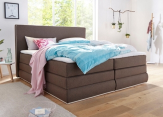 COLLECTION AB Boxspringbett Ninoni, inkl. Bettkasten, Topper und wahlweise mit LED-Beleuchtung
