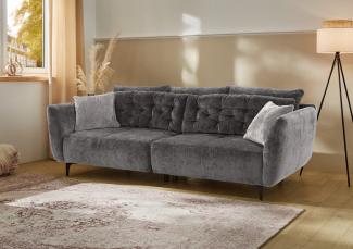 Jockenhöfer Gruppe Big-Sofa Spa, im Retrolook mit Wellenfederung, und frei im Raum stellbar, inkl. 7 Kissen