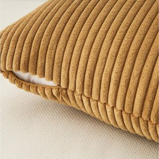 Topfinel Kissenbezüge 4er Set Kordsamt, flauschig Farbverlauf, Gestreift, kissenhülle 50x50 rosa cord kissen sofakissen kissenbezug 50x50