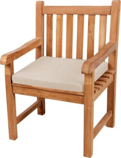 Gutekissen® Sitzkissen für Bank, Gartenschaukeln, Sitz, glatt. FK5 (40x40x5, Creme)
