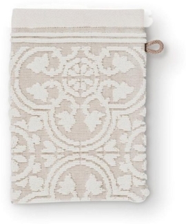 PiP Studio Waschhandschuh Tile de Pip Waschhandschuh khaki 16x22 cm (1 Stück), 100% Baumwolle (225547)