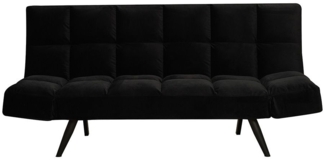 Bronx71 Schlafsofa 1,5-Sitzer Timo Samt schwarz