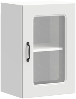 vidaXL Küchen-Hängeschrank mit Glastür Kalmar Weiß Holzwerkstoff 853527