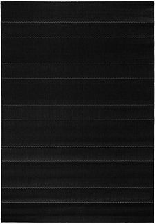 In & Outdoor Flachgewebe Teppich Fürth schwarz - 160x230x0,8cm