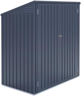 Westmann Metall Mülltonnenbox Gerätebox 53 | Dunkelgrau | 100x172x131 cm