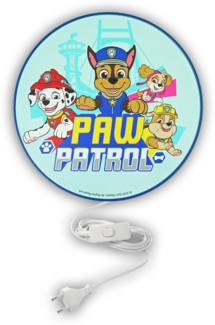 Kinderzimmer Wandlampe in Blau PAW PATROL die super Hunde, Ø 25cm