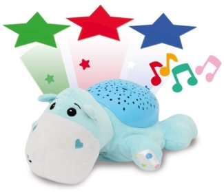 Jamara Nachtlicht Dreamy Hippo LED 32 cm blau