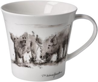 Goebel Coffee-/Tea Mug Peter Schnellhardt - Schwein gehabt!, Tasse, Becher, Fine Bone China, Bunt, 350 ml, 26500311
