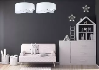 BPS Koncept 060-115 Hängeleuchte Galaxy weiß, marineblau 1 x E27 Ø 50cm H:105cm dimmbar