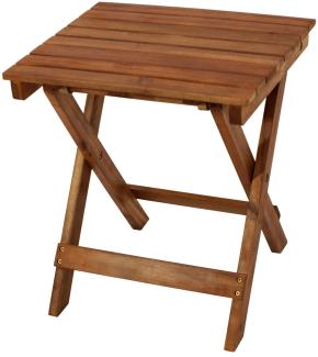 Beistelltisch Klapptisch 43x38 cm aus Akazienholz geölt