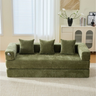 HAUSS SPOLE Schlafsofa mit Schlaffunktion,Modulares Relaxsofa mit Seitentaschen