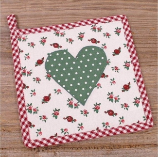 matches21 HOME & HOBBY Topflappen Topflappen VRONI Landhaus 20x20 cm bunt, (1-tlg)