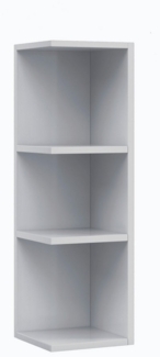 freiraum Hängeregal Eckmodul Badezimmerschrank, in Weiß Hochglanz - 20 x 65 x 21 (BxHxT)