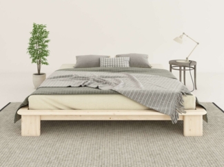 Home affaire Futonbett Peregrin, Bett, Bettgestell, Massivholzbett, inklusive Lattenrost, aus massiver Kiefer, FSC®