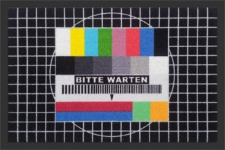 Rockbites - Fußmatte Türmatte "Sendepause" Schwarz Bunt Nr. 7 (100829)*