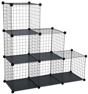 Regalsystem Gitter 6 Fächer o. Türen RES-Gitter-6F