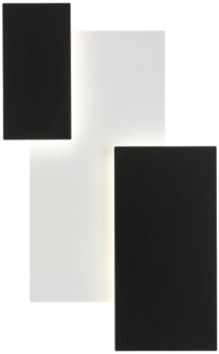 LED Wandleuchte, Glas satiniert, L 53 cm