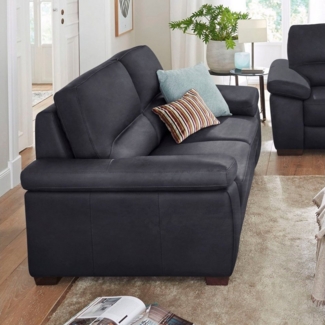 CALIA ITALIA 3-Sitzer Gaia, Sofa im edlen Design und mit erstklassigem Sitzkomfort, aus pflegeleichtem Luxus-Microfaser Ginevra Hydro Care