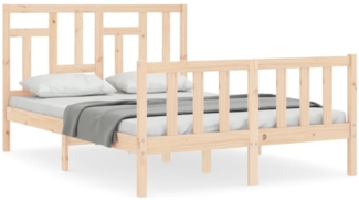 vidaXL Massivholzbett ohne Matratze 140x200 cm Kiefernholz 3193141