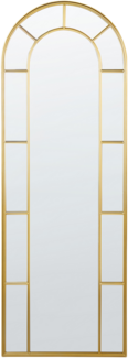 Wandspiegel CROSSES 60 cm 170 cm Metall Gold
