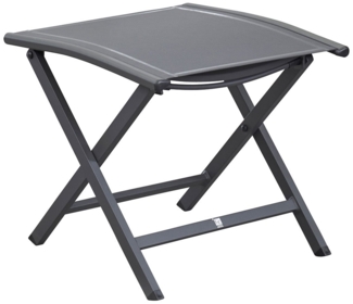 Gartenhocker Unicamo , Aluminium , Schwarz , 50 x 45 x 50 cm