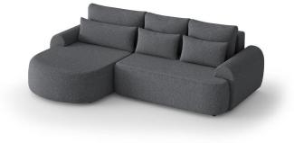 Beautysofa Ecksofa Olivio, mit Wellenunterfederung, Ecke gepolstert beige