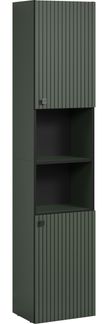Badezimmer Hochschrank Bliss in grün 40 x 186 cm