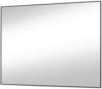Spiegel Utrecht / Unica, Glas, Schwarz, Verspiegelt, 96 x 77 x 3 cm