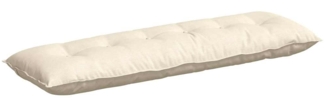vidaXL Rückenkissen Creme 160 x 50 cm Cordstoff 42014910