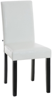 CLP Esszimmerstuhl Ina Kunstleder mit hoher Rückenlehne,weiß schwarz