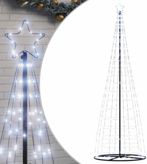 vidaXL LED Weihnachtsbaum 550 LEDs Kaltweiß 304 cm 4016453