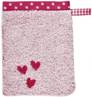 Dyckhoff Waschhandschuh Dyckhoff Kinderfrottierserie 'Lillifee' Waschhandschuh 16 x 21 cm Pink