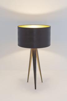 Holländer Tischleuchte 1-Flammig Petra innen gold