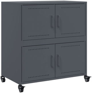 vidaXL Sideboard Anthrazit 68,5x39x72 cm Stahl 846652