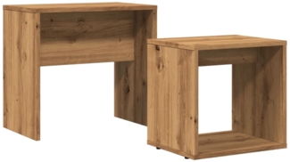 vidaXL Satztische 2 Stk. Artisan-Eiche Holzwerkstoff 856051