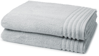 Vossen Vienna Style Supersoft 2 tlg. Frottier-Set - 2 X Duschtuch (67 X 140cm) - 620 g/m2 - Light grey