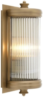 Casa Padrino Luxus Wohnzimmer Wandlampe Messing 13 x 11 x H. 29 cm - Hotel Möbel