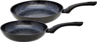 Elo Pfannen-Set Pure Belugo, Aluminium (Set, 2-tlg, 1x Bratpfanne Ø 24 cm, 1x Bratpfanne Ø 28 cm), Induktion