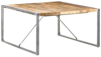 vidaXL Esstisch 140 x 140 x 75 cm Raues Mangoholz [321575]