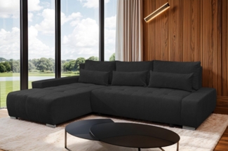 storez24 Ecksofa Kelly, mit Bettkasten und Schlaffunktion, L-Form, bequem