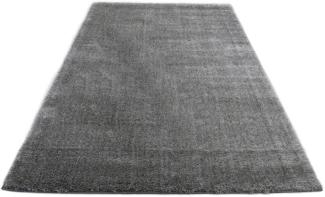 Home affaire Hochflor-Teppich Malin, rechteckig, Höhe: 43 mm, Shaggy in Uni-Farben, einfarbig, leicht glänzend, besonders weich