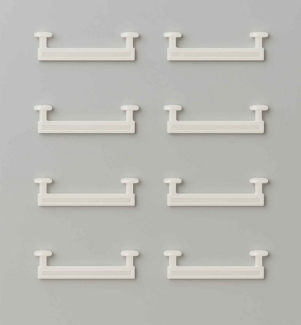 Gardinenbox Schlaufengleiter, Gardinenschienen, (Set, 48-St)