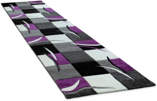 Paco Home Teppich Diamond 665, rechteckig, Höhe: 17 mm, Karo Muster, 3D-Design, auch als Läufer, Wohnzimmer, Schlafzimmer