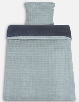 Leonado Vicenti Bettwäsche Winter Teddy Plüsch Bubble, Microfaser, 2 teilig, Flauschig warmes Cashmere Touch, Einfarbig, Wellen Design